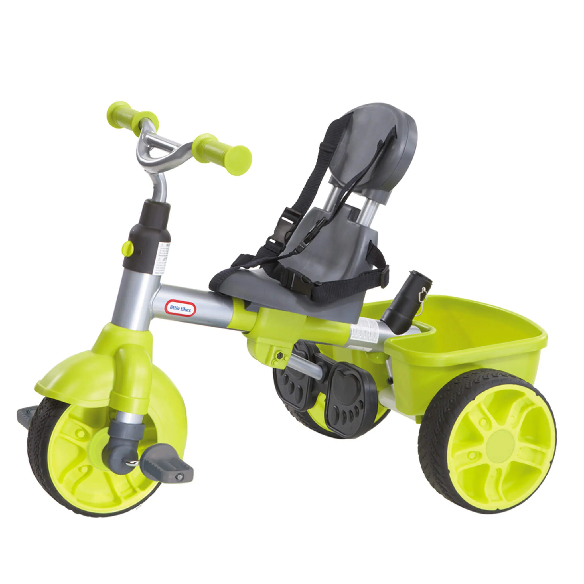 4-in-1 Deluxe Trike with Dash – Neon Green