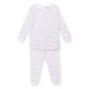 Ava Pajama Set- School Days Pink