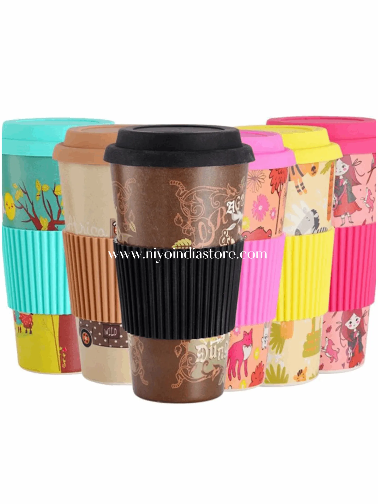 Bamboo Fiber Coffee Mug (Double Wall)- 400ml