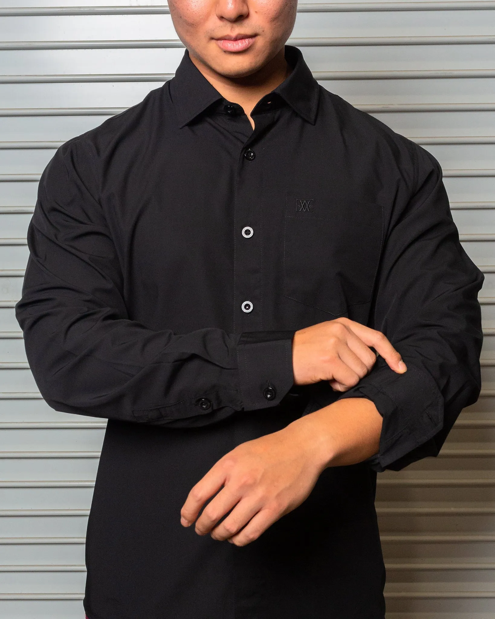 Bamboo Long Sleeve Dress Shirt 2.0 - Black