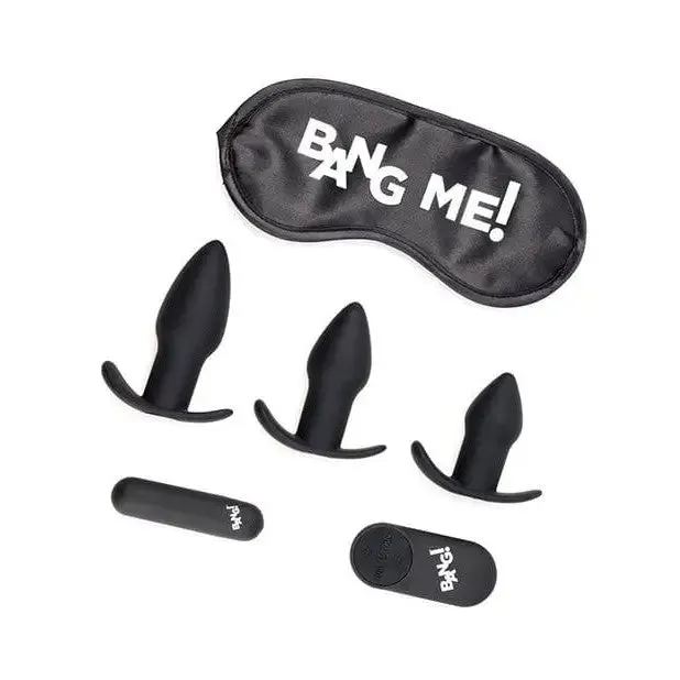 BANG! 28X Backdoor Adventure Remote Control 3 Piece Butt Plug Vibe Kit