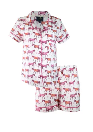 Be Mine Pj's Set Short Sleeve | Equestrian Sleepwear Collection