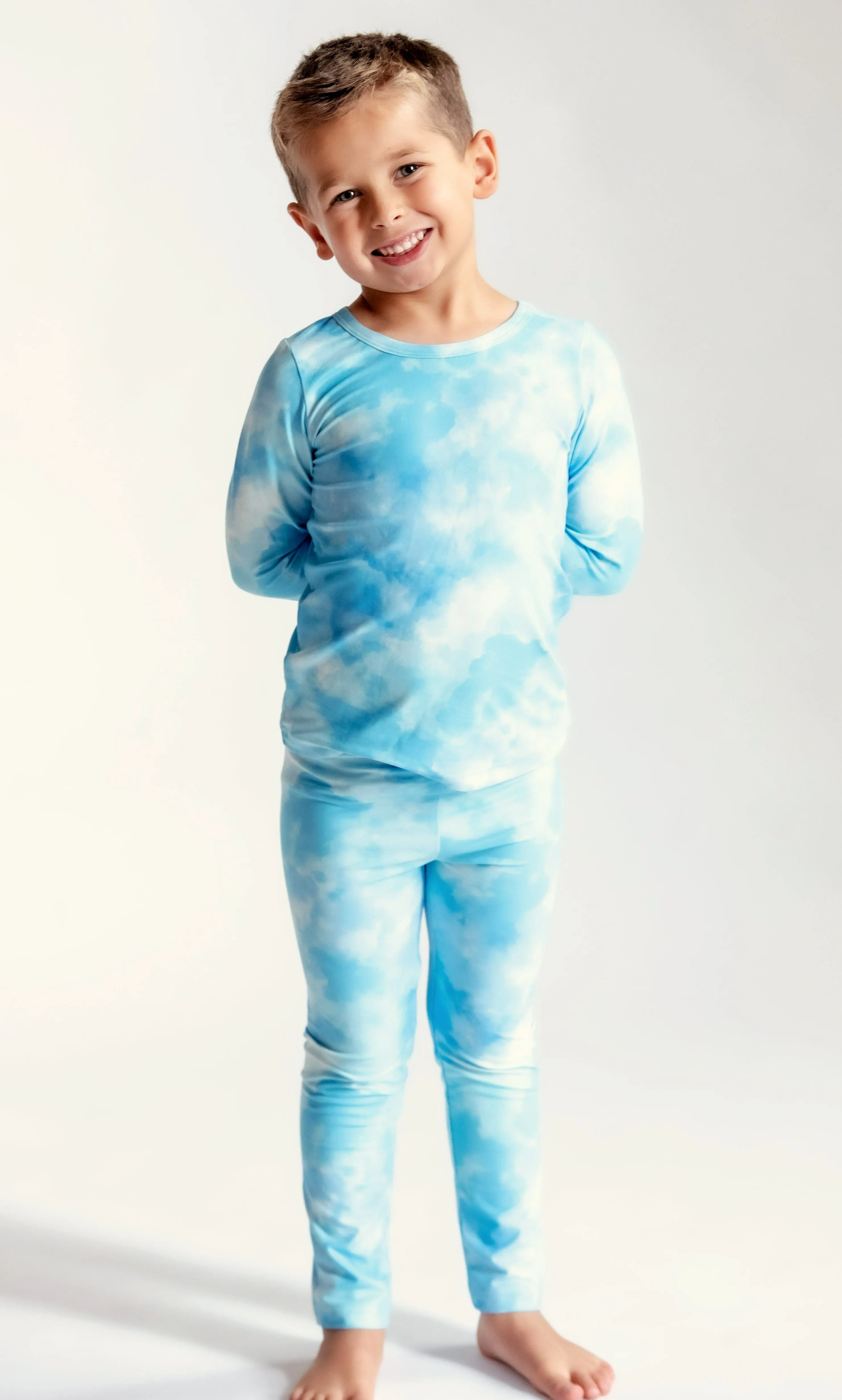 Beautifully Bold Blue Dalmatians - Bamboo Long Sleeve Lounge Set