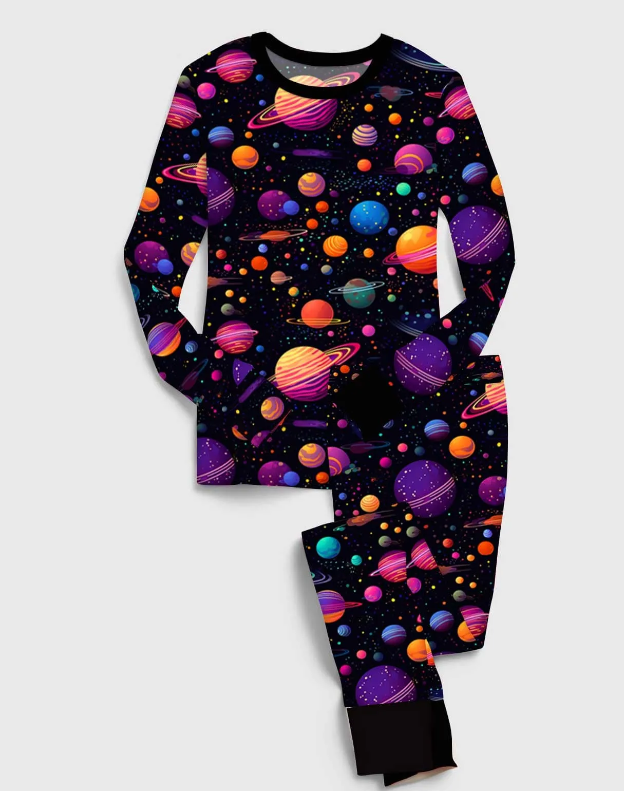 Beautifully Bold Solar Galaxy - Bamboo Long Sleeve Lounge Set