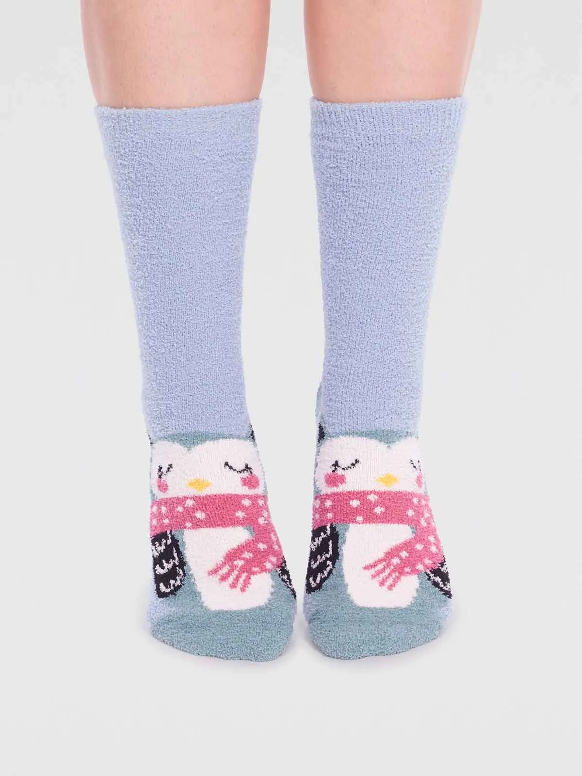 Billie recycled polyester animal fluffy sock