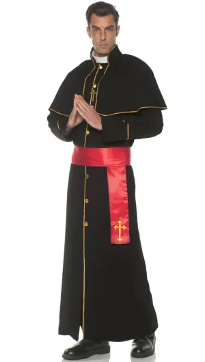 Catholic Priest Mens Plus Size Religious Costume