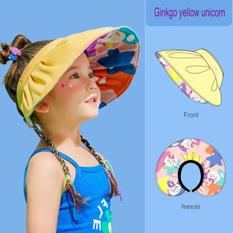 children's sun hat summer hat girls sun protection hat parent-child shell hat children's sun hat