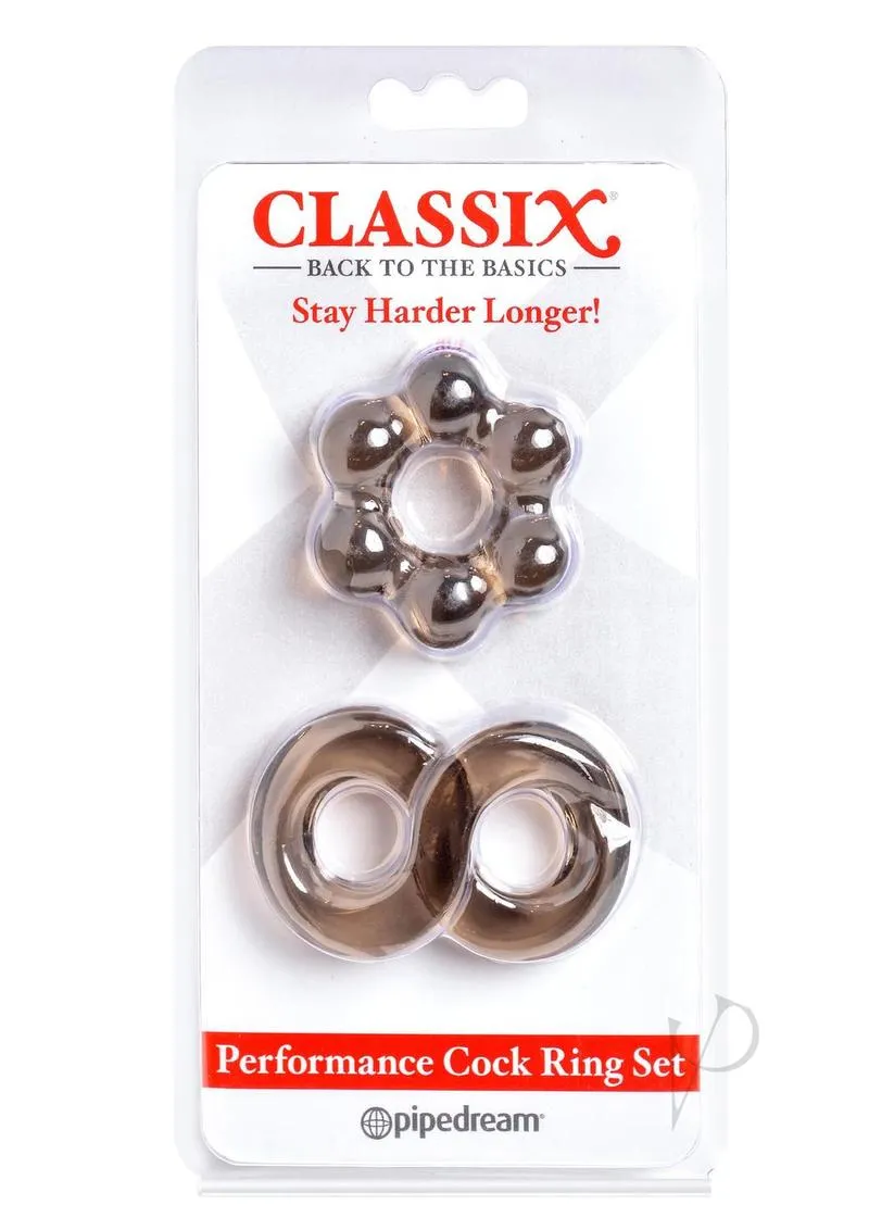 Classix Performance Cock Ring Set Smk