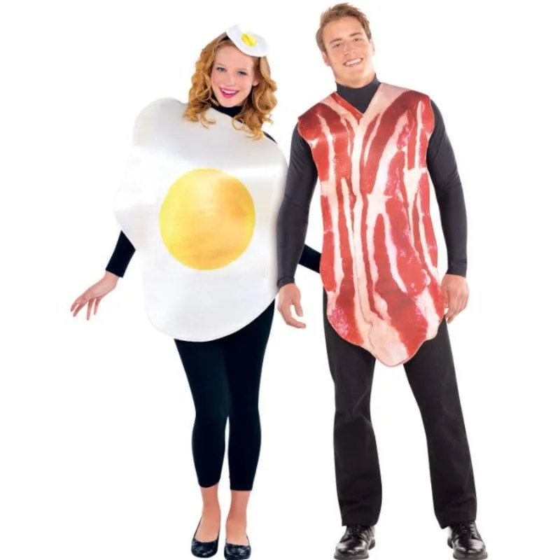 Costume Breakfast Buddies Egg & Bacon Set for Couples