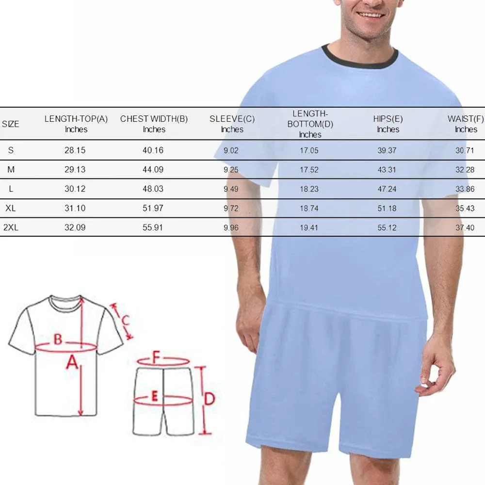 Custom Face Cute Pet Pajama Set Women's Short Sleeve Top and Shorts Loungewear Athletic Tracksuits