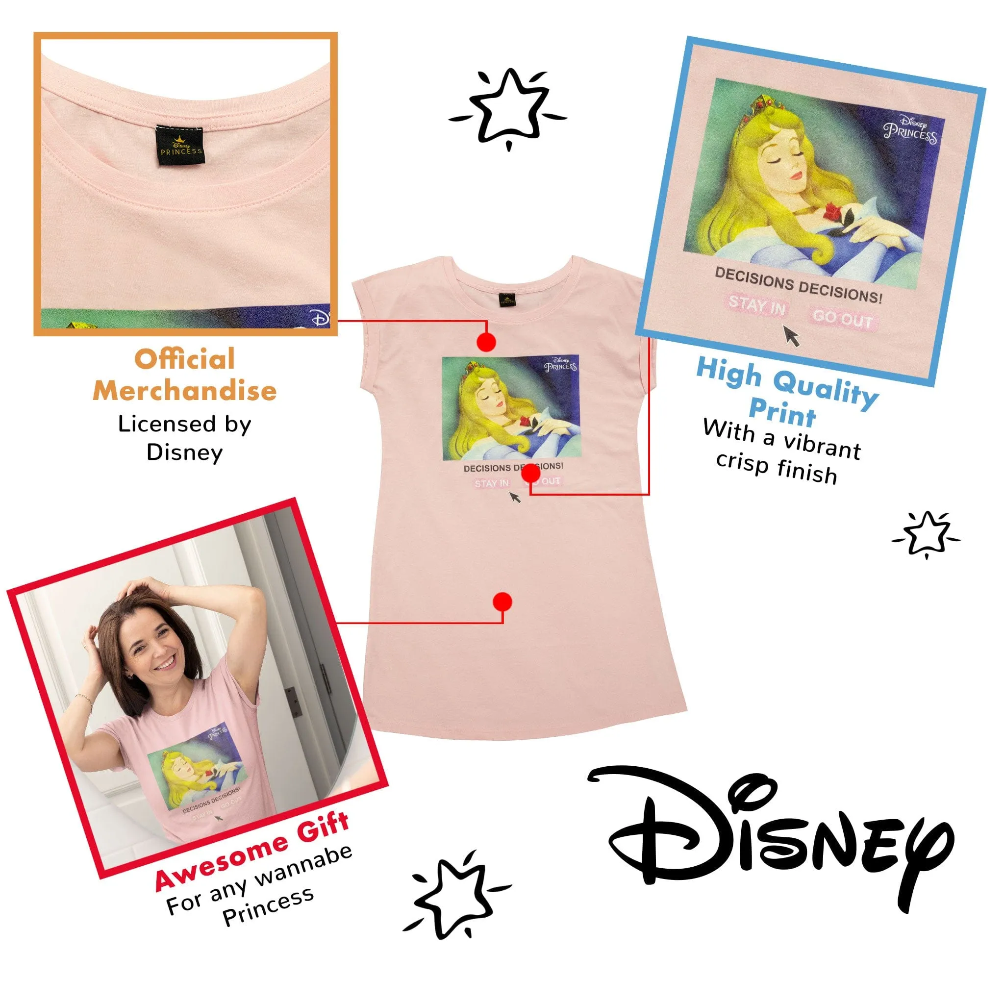 Disney Princess Womens Nightdress