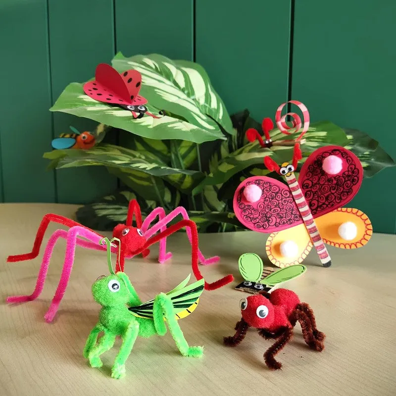 DIY Art and Craft Kit Creepy Crawlies, Drawing, Painting Interesting Fun Activity for Kids