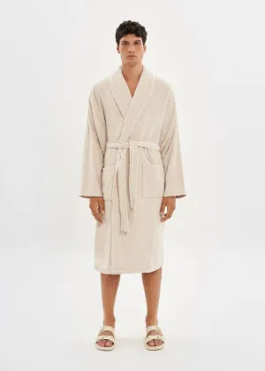 Egret Velour Bathrobe