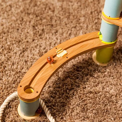 Fat Brain Toy Co. Bamboo Builder Marble Run