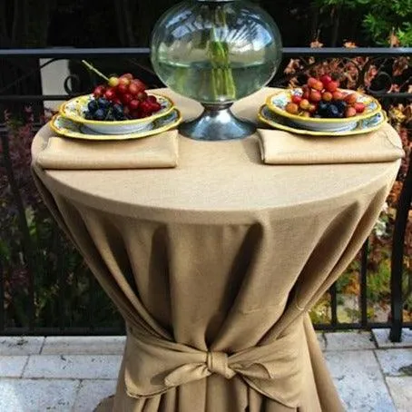 Faux Burlap Rental Table Linen