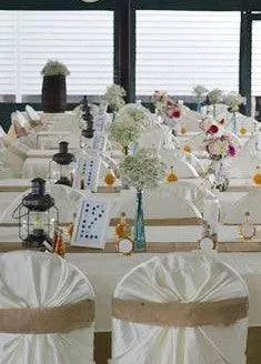 Faux Burlap Rental Table Linen