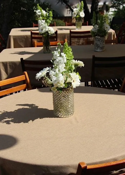 Faux Burlap Rental Table Linen