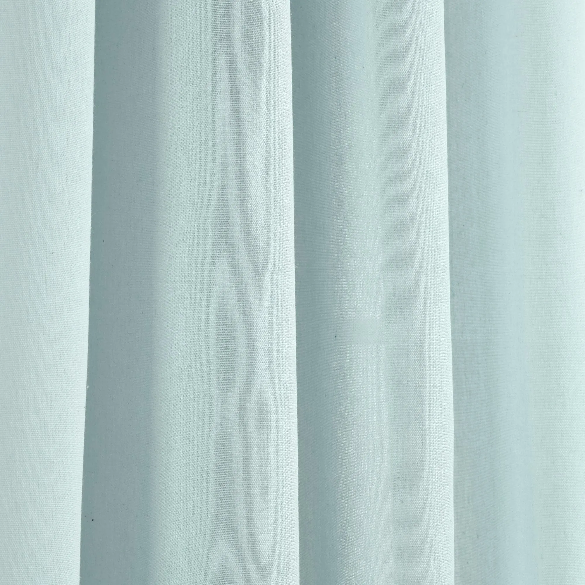 Faux Linen Grommet Window Curtain Panel Set