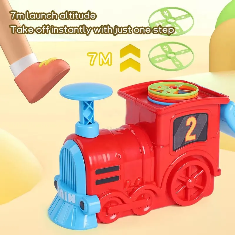 Foot Press Ejection Rocket and Train Set