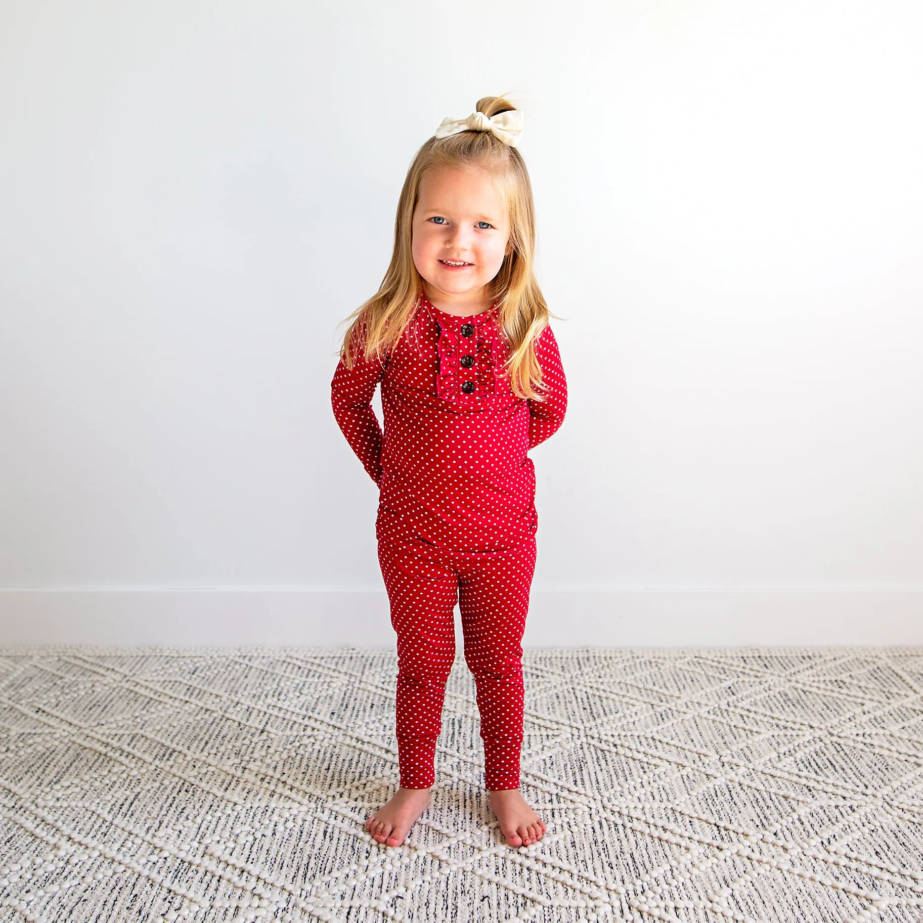 Gigi and Max Ivy Ruffle 2pc Pajama Set