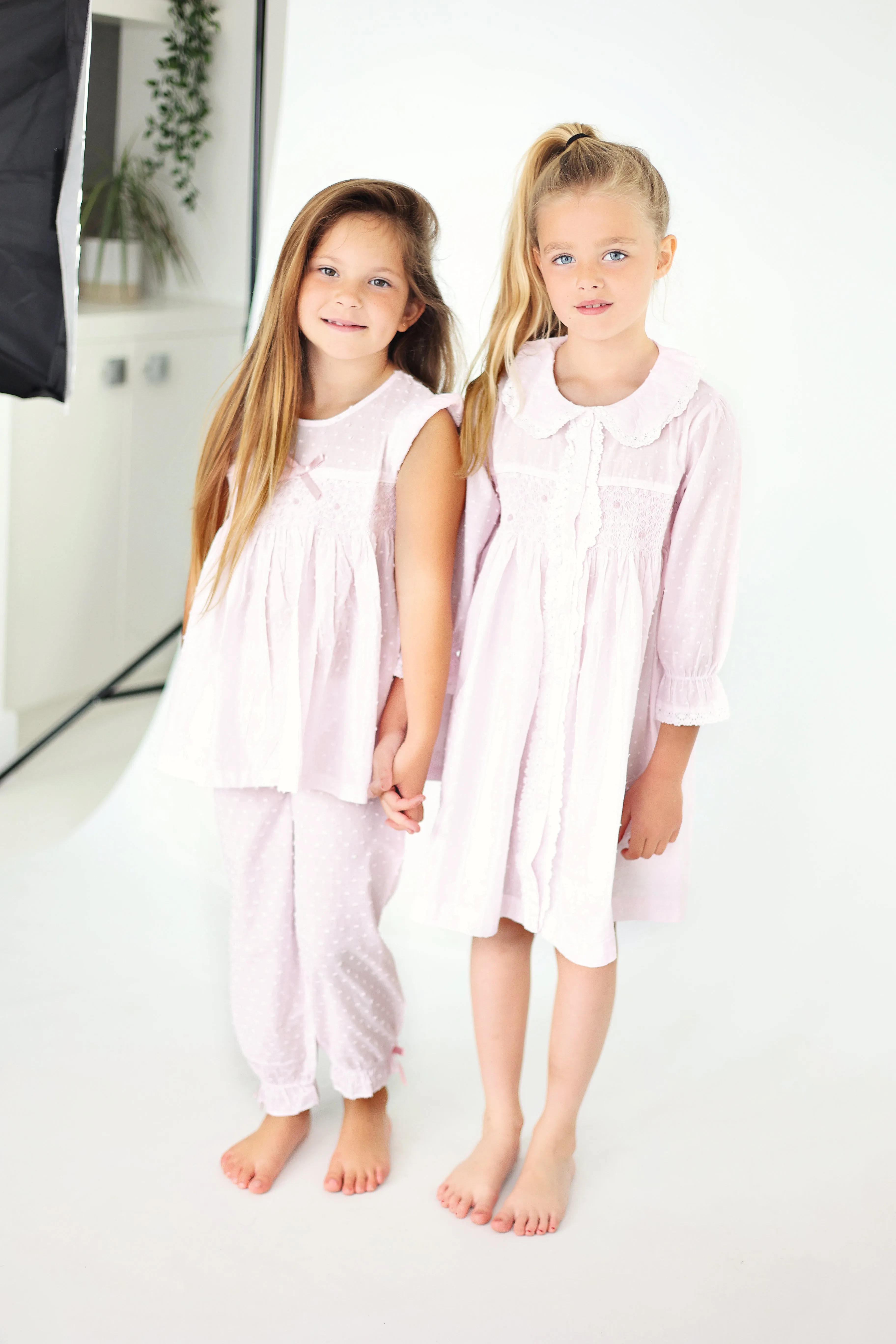 Girls Smocked Pink Dressing Gown