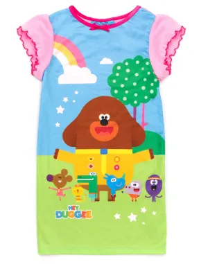 Hey Duggee Squirrel Club Girls Nightdress Frilled Sleeved Nightie