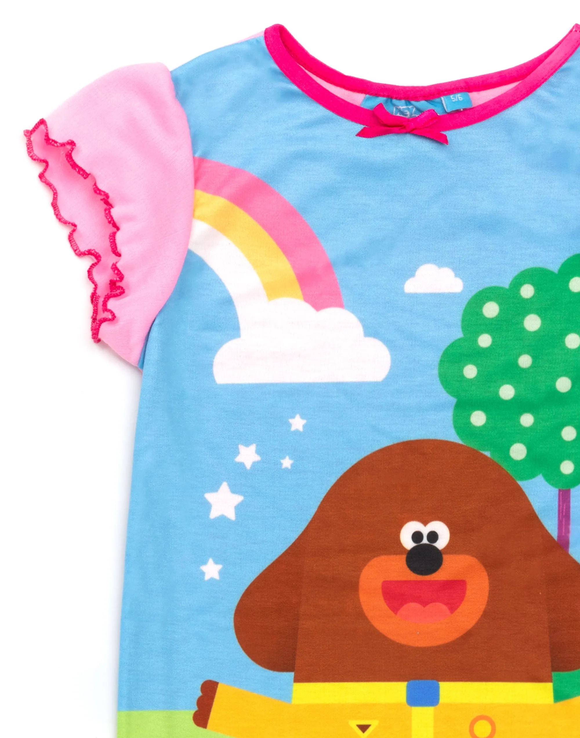 Hey Duggee Squirrel Club Girls Nightdress Frilled Sleeved Nightie