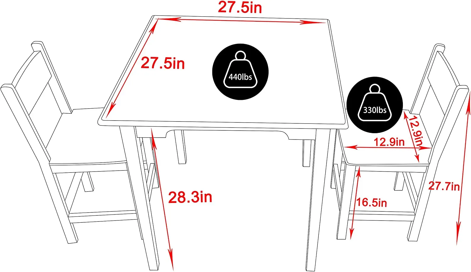 ITEM# 0070   3-Piece Dining Set Bamboo of Square Dining Table and Chairs for 2-Person, Kitchen Table Set with 2 Chairs for Dining Room Small Spaces, Natural