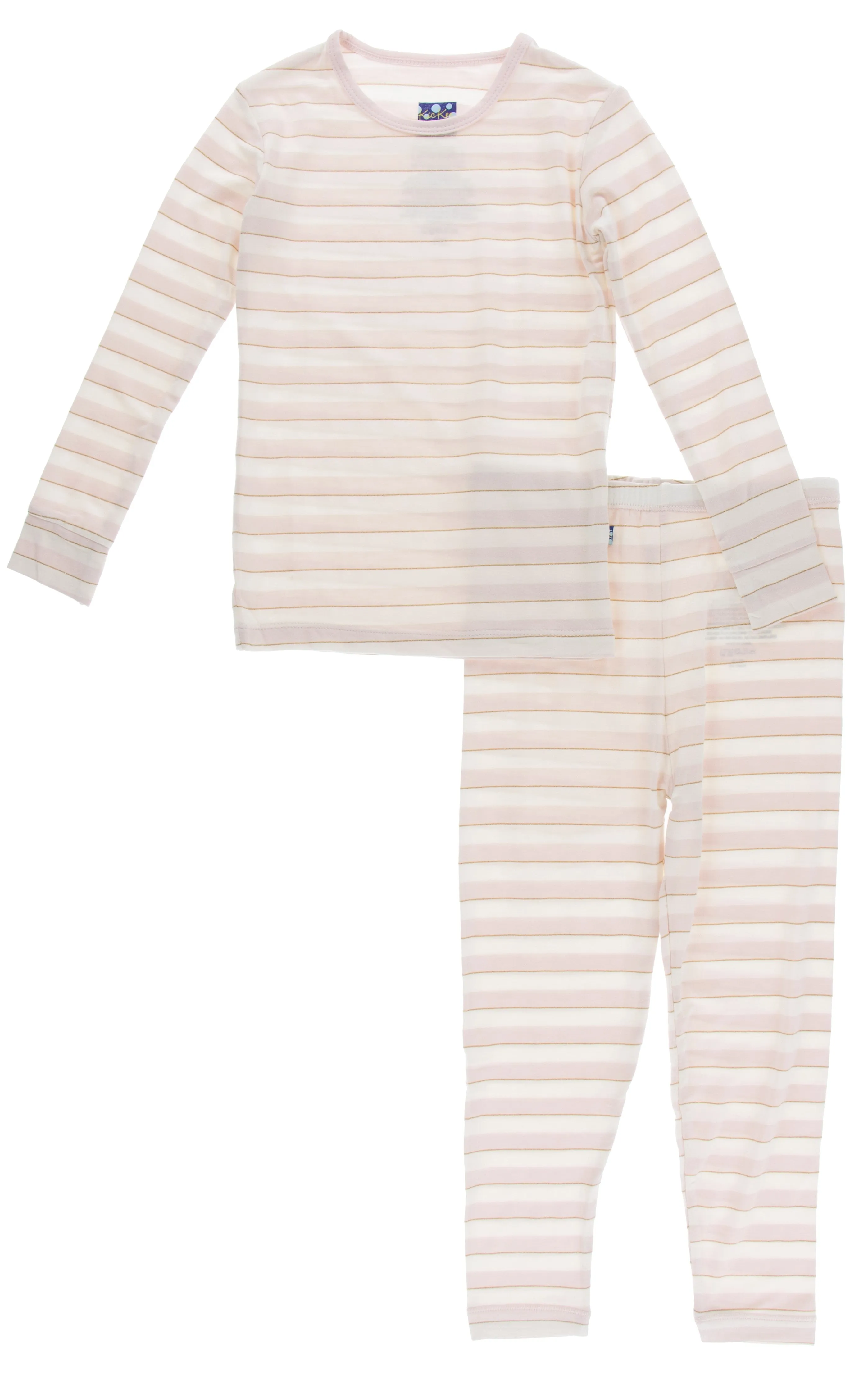 KicKee Pants Everyday Heroes Sweet Stripe L/S Pajama Set