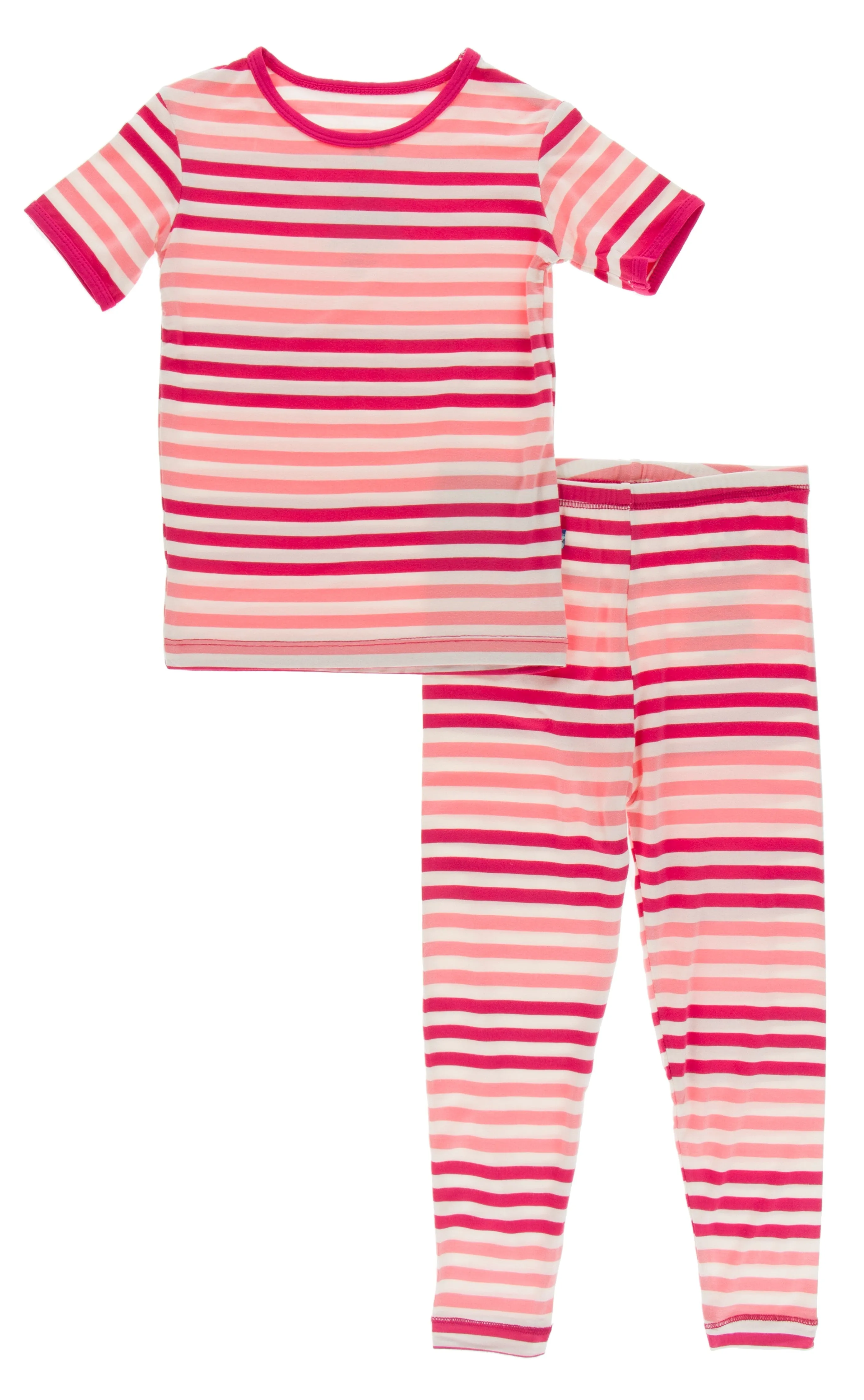 KicKee Pants Forest Fruit Stripe S/S Pajama Set w/Pants