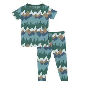 KicKee Pants Glacier Mountains S/S Pajama Set