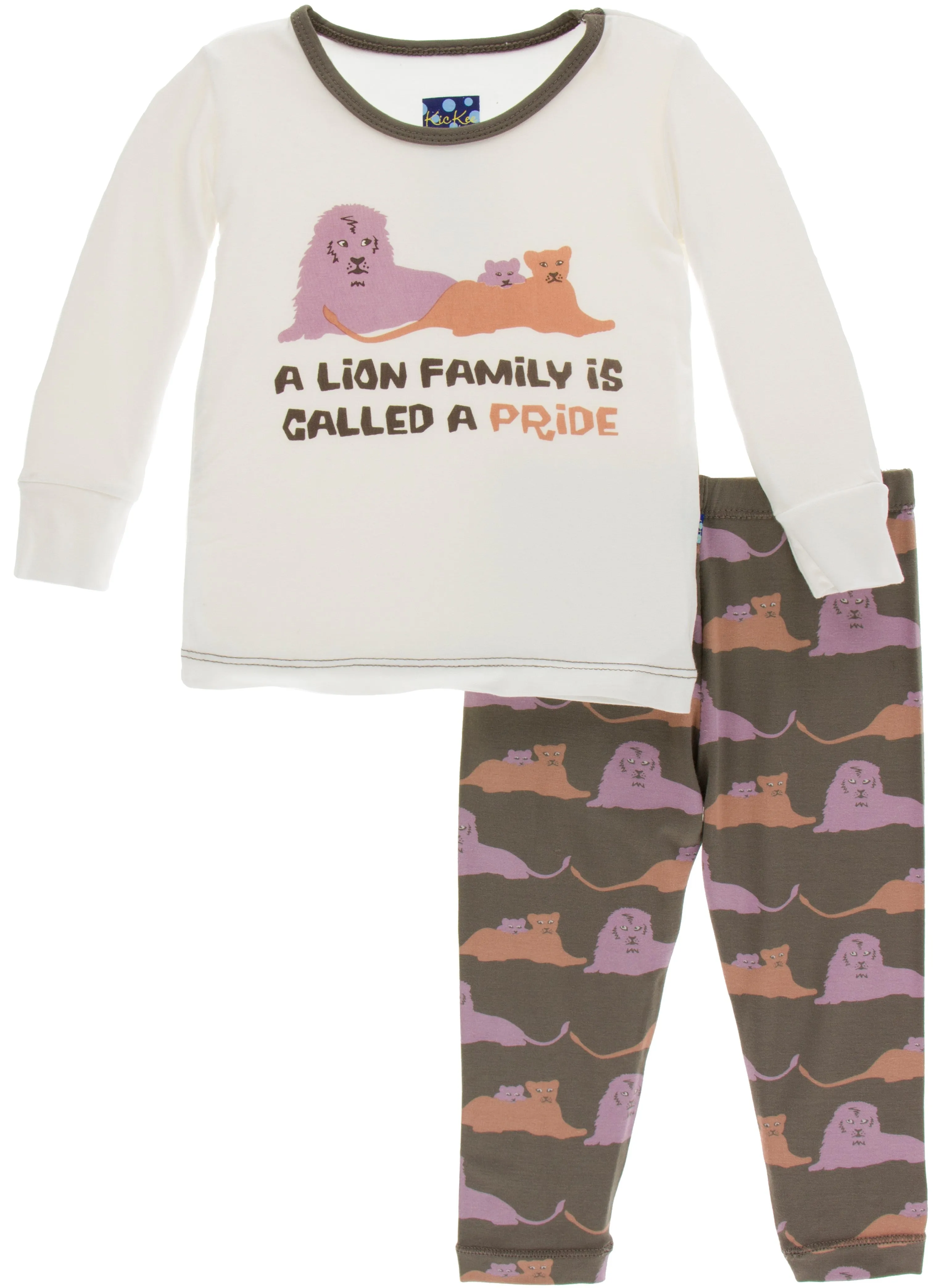 KicKee Pants Lions Long Sleeve Pajama Set