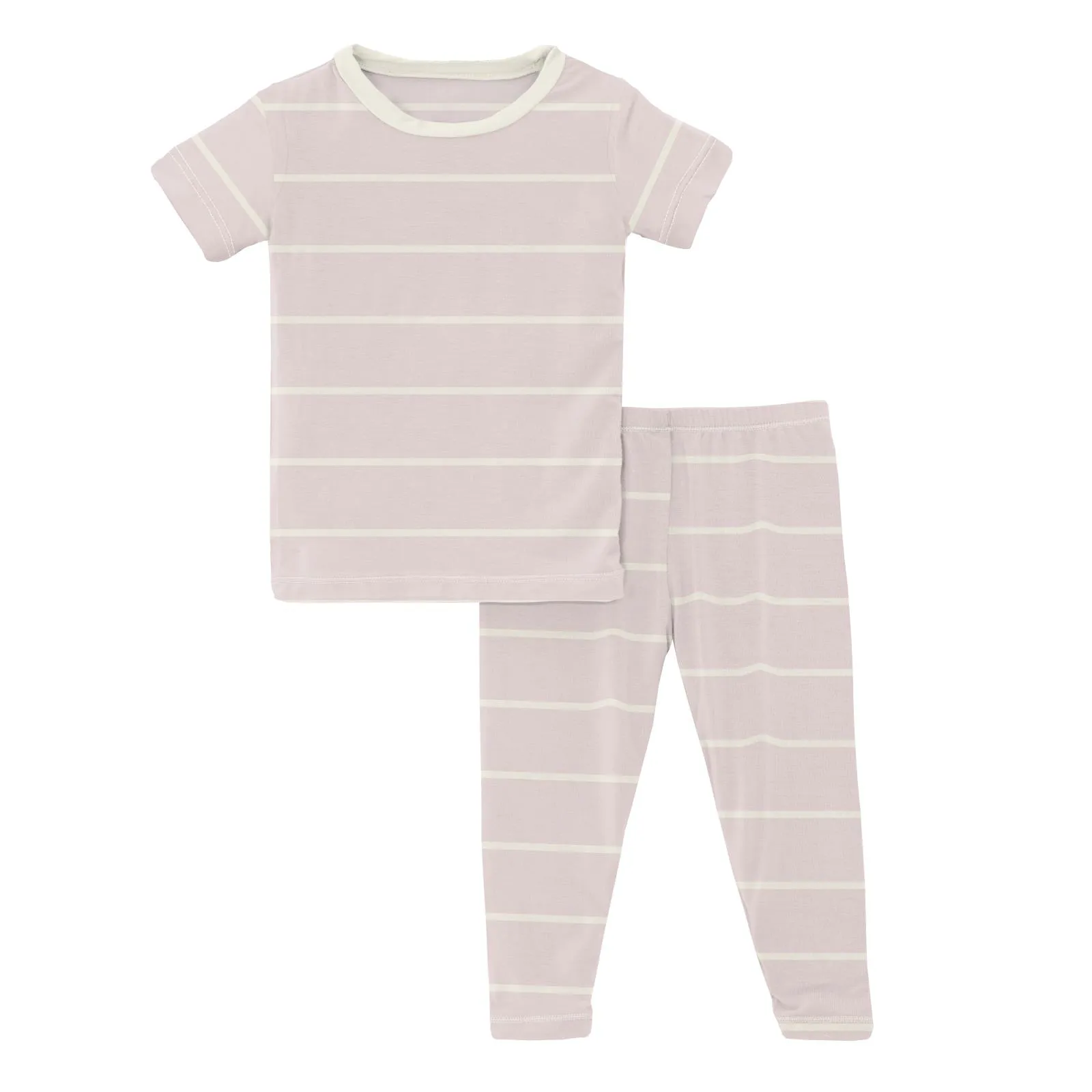 KicKee Pants Macaroon Road Trip Stripe S/S Pajama Set