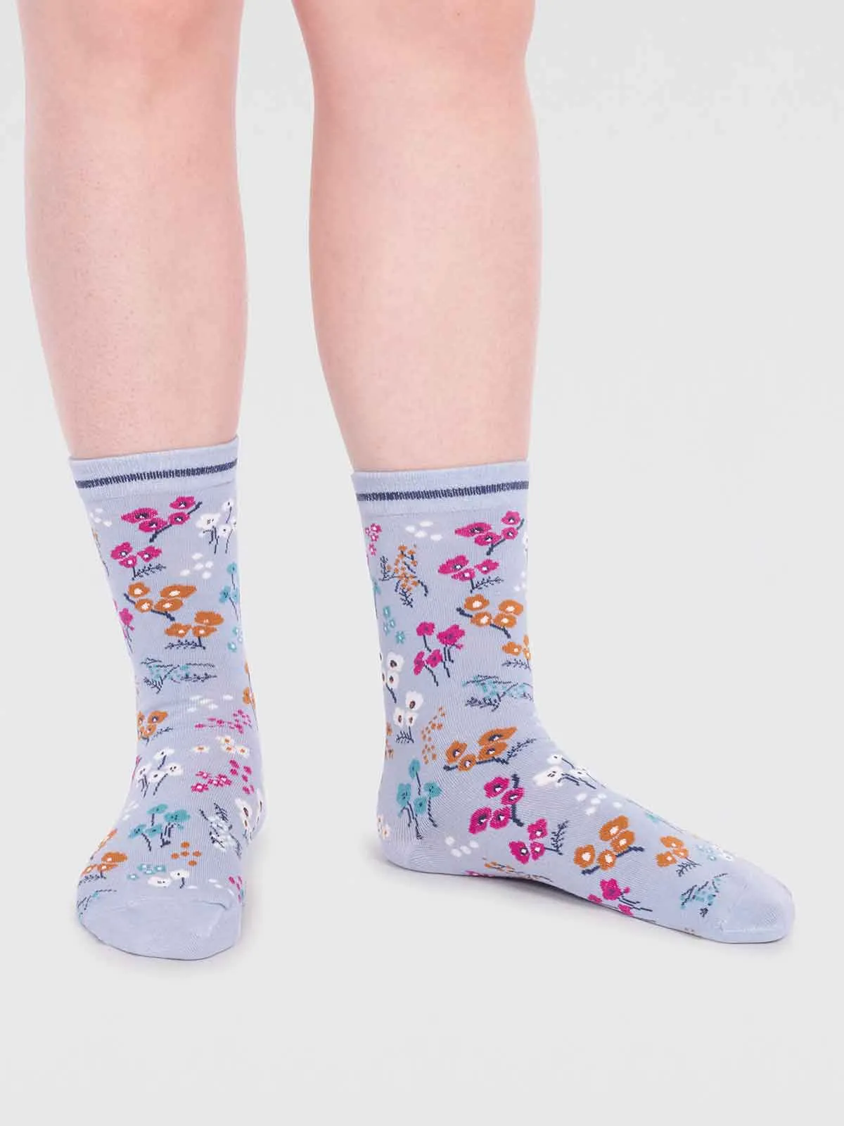 laney gots organic cotton floral socks