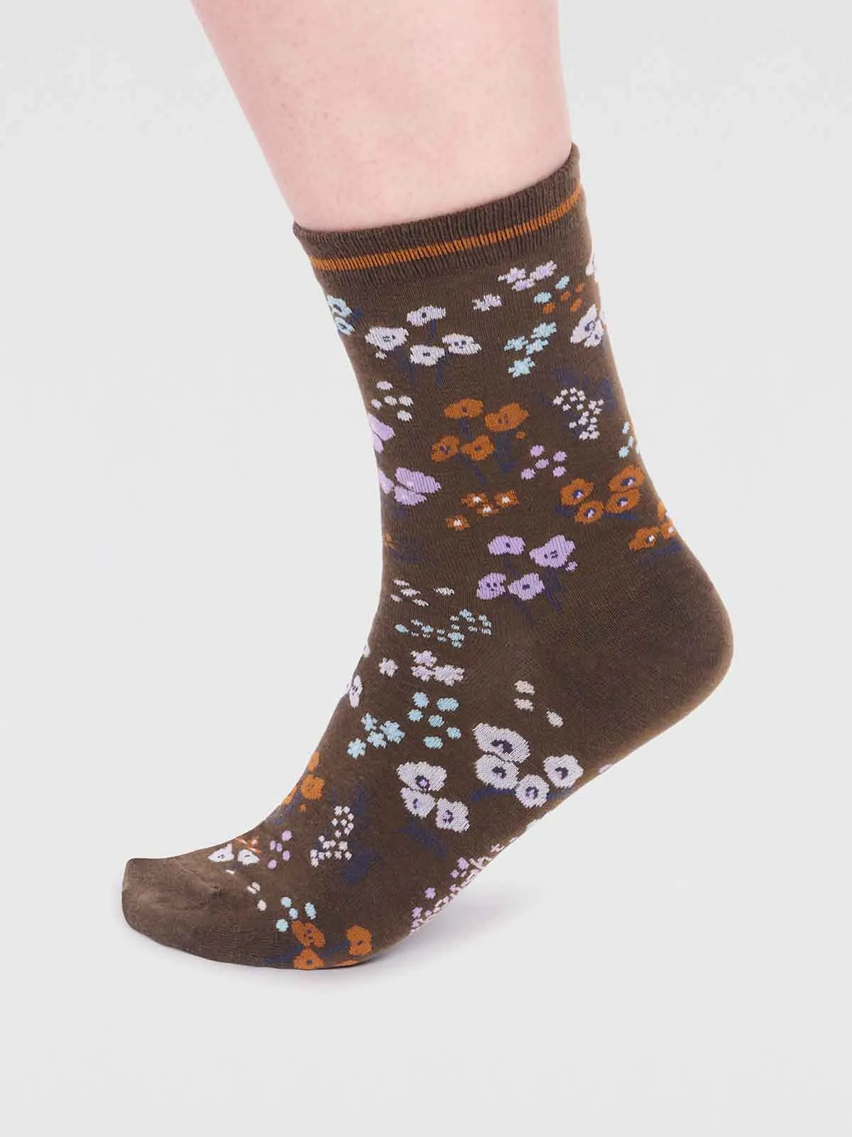 laney gots organic cotton floral socks