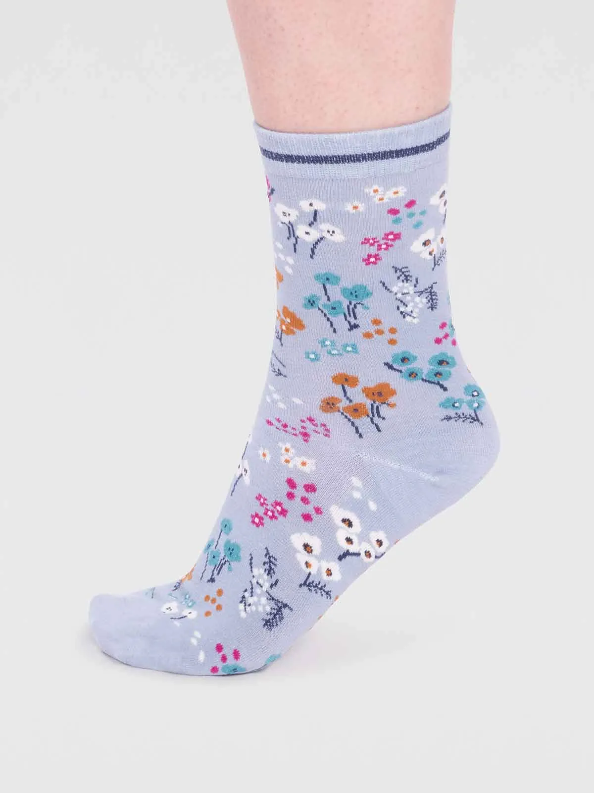 laney gots organic cotton floral socks