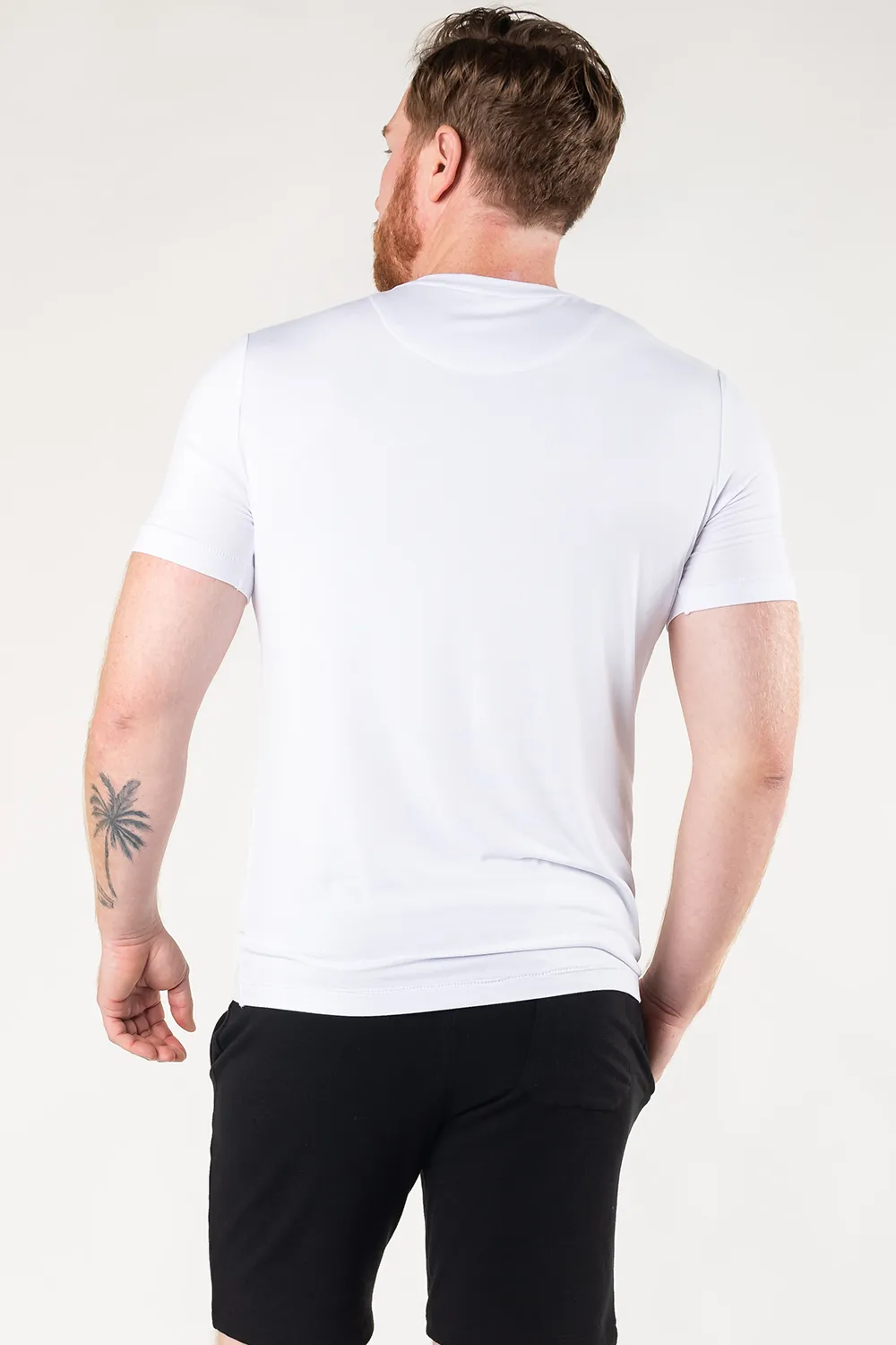 Lawrence Crew Neck Bamboo Tee - White