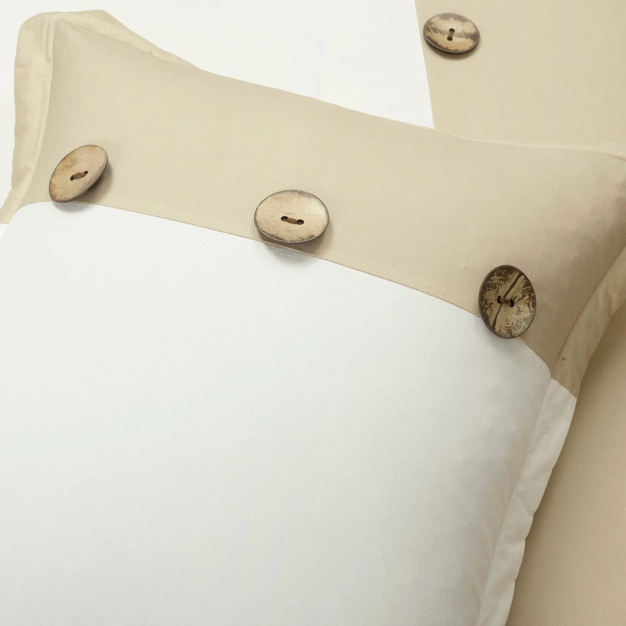 Linen Button Comforter 5 Piece Set