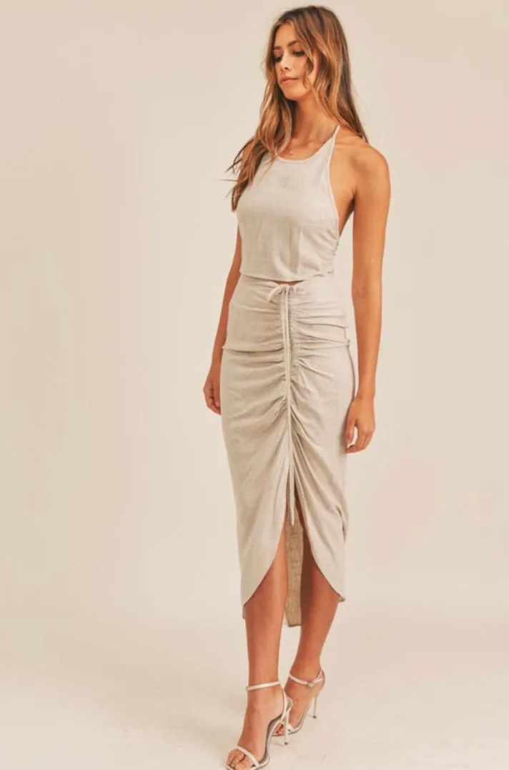 Linen Skirt Set