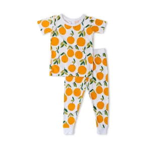 Little Sleepies Clementines Bamboo 2pc S/S Pajama Set