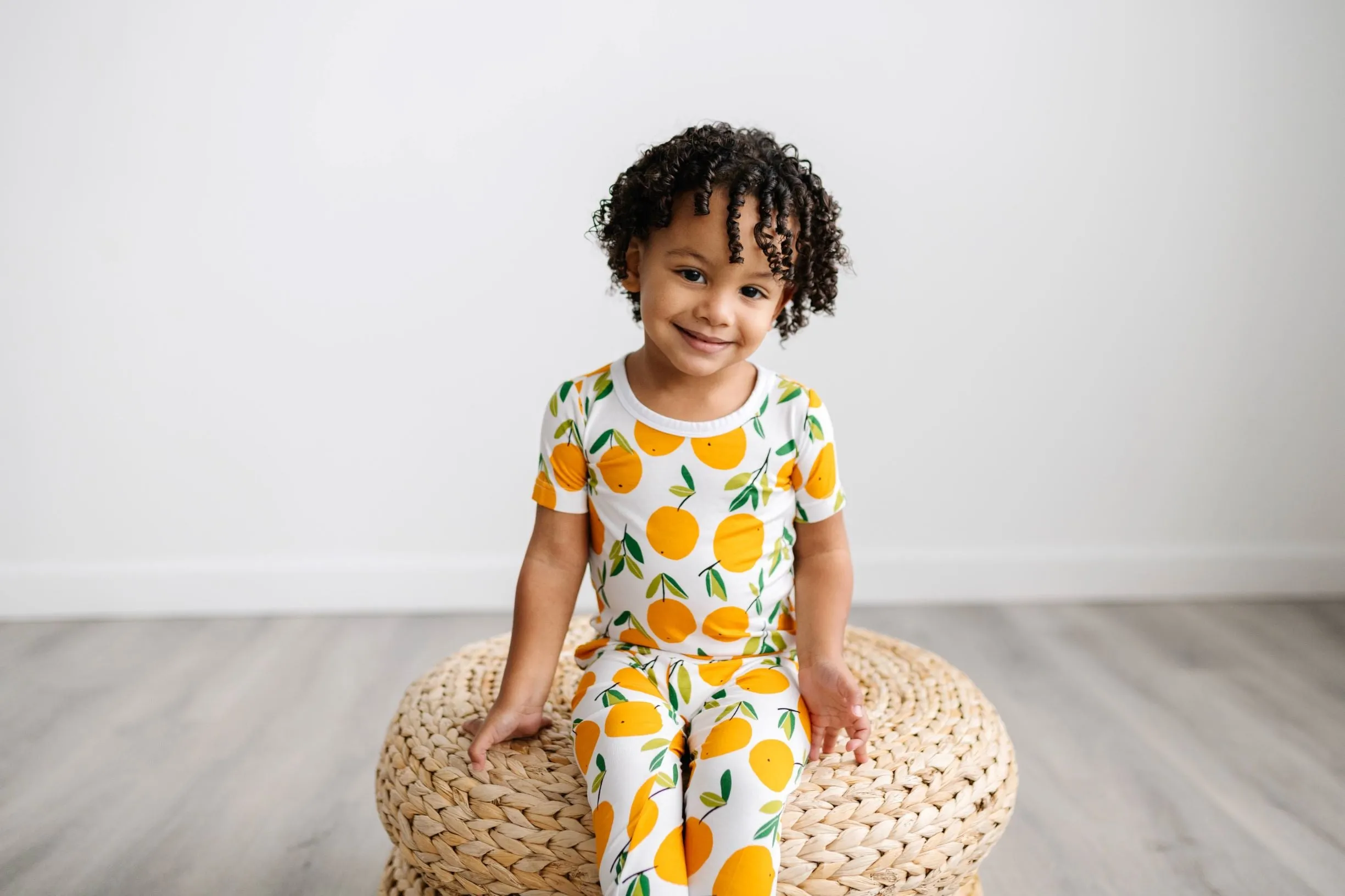 Little Sleepies Clementines Bamboo 2pc S/S Pajama Set