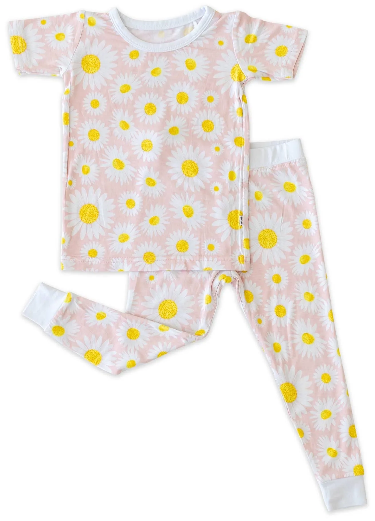 Little Sleepies Daisies Bamboo 2pc S/S Pajama Set