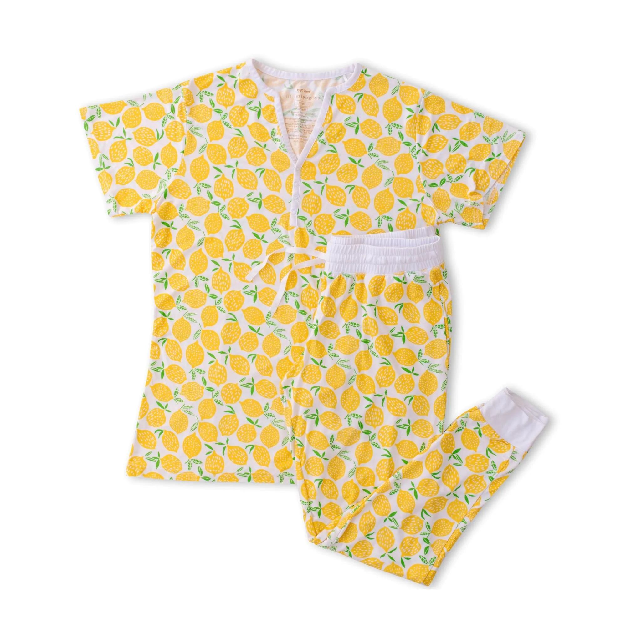 Little Sleepies Lemons Women's 2pc Bamboo S/S Pajama Set