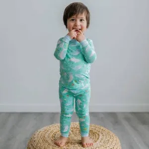 Little Sleepies - Shark Soiree Two-Piece Bamboo Viscose Pajama Set 5/6