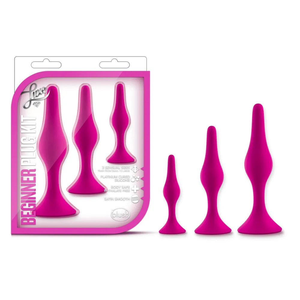 Luxe By Blush® | Beginner Kit Pink Anal Plug With Suction Cup Base