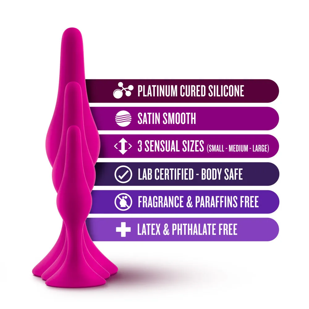 Luxe By Blush® | Beginner Kit Pink Anal Plug With Suction Cup Base