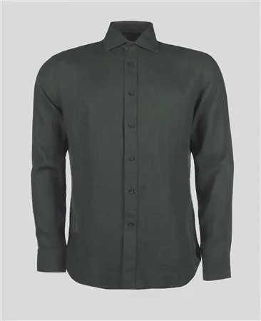 Magee - Kilbeg Classic Washed Shirt, Dark Green