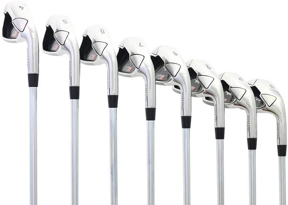 Majek K6 Men's Iron Set (4-PW, SW) Right Handed Right Handed Steel Shaft Regular Flex Club