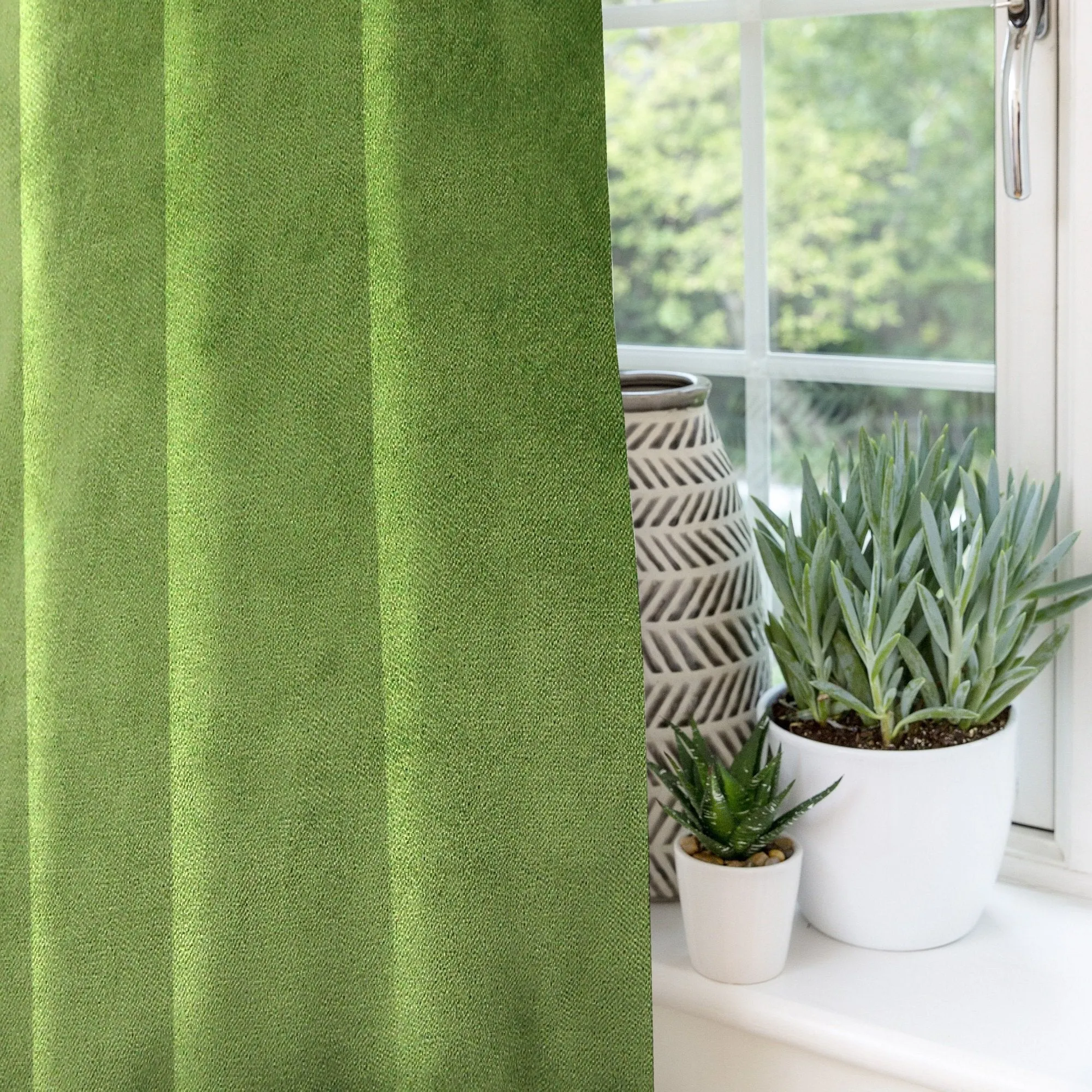 Matt Fern Green Velvet Curtains