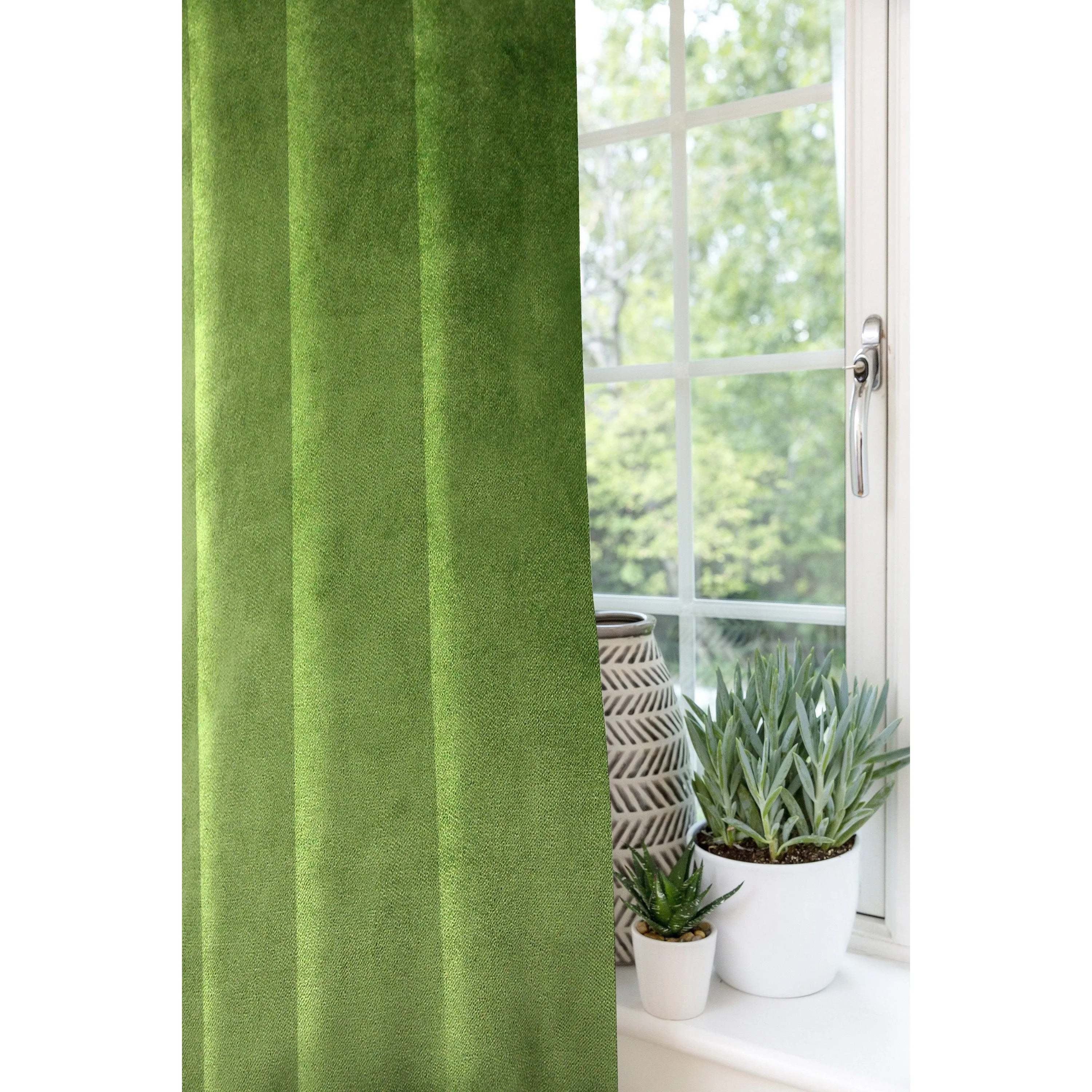 Matt Fern Green Velvet Curtains